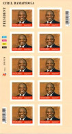 South Africa - 2018 President Ramaphosa Sheet (**) - Hojas Bloque