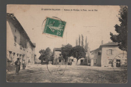 CPA - 38 - St-Quentin-Fallavier - Hameau De Montjay - La Place, Vue De L'Est - Animée - Circulée (pli) - Autres & Non Classés