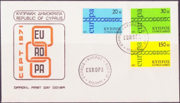 Europa CEPT 1971 Chypre - Cyprus - Zypern FDC Y&T N°351 à 353 - Michel N°359 à 361 - 1971