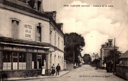 D72 - AUBIGNE - AVENUE DE LA GARE - (HOTEL DE LA GARE - LE GORRE/ 128 - Sonstige & Ohne Zuordnung