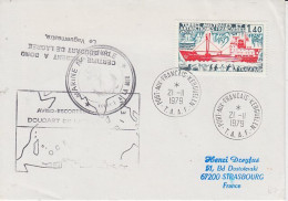 TAAF Aviso Escorteur Ca Port-aux-Français 21.2.1979  (AW166) - Polar Ships & Icebreakers