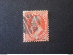 UNITED STATES EE.UU ÉTATS-UNIS US USA 1870 7c Stanton Orange Red Varieta Color Scott N.149 - Gebruikt