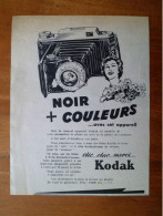 Publicité 1953 Des Photos Noirs Et Couleurs Avec Le Nouveau KODAK 4,5 Modèle 36 - Reclame