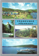 VRANOV DAM, MULTIPLE VIEWS, ARCHITECTURE, TENT, RESORT, BOAT, CASTLE, SHIP, CZECH REPUBLIC, POSTCARD - Tchéquie