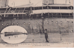 Saint-Nazaire - Le 28 Mai 1915 Le Paquebot "La Champagne" S'échoue Et Se Brise à L'entrée Du Port - Saint Nazaire