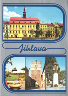 JIHLAVA, ARCHITECTURE, FOUNTAIN, SCULPTURE, TOWER, GATE, TANK, STATUE, CZECH REPUBLIC, POSTCARD - Tchéquie