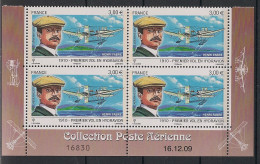 FRANCE - 2010 - Poste Aérienne PA N°YT. 73a - Hydravion - Bloc De 4 Coin Daté - Neuf Luxe ** / MNH - Airmail