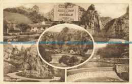 R630667 Greetings From Cheddar. The Cliffs. F. Frith. Multi View - Monde