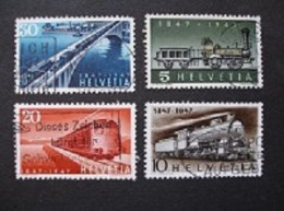 Suisse 1947 - Centenaire Des Chemins De Fer - Oblitérés - Gebraucht