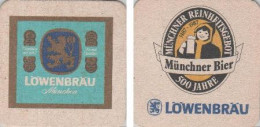 5001269 Bierdeckel Quadratisch - Löwenbräu - Münchner Bier - Beer Mats