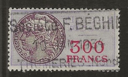 FISCAUX  FRANCE SERIE UNIFIEE N°49 300F Violet OBLITERE - Marken