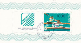 Poland 1990 Water Sport.Canoeing Championships. Mi BL 111. Yv 121 Used - Kano