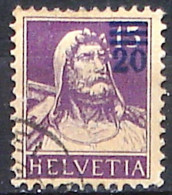 Schweiz Suisse 1921: "Aufdruck ==20" Zu 150A MI 160a Yv 183 Mit Eck-Stempel Von WEINFELDEN (Zumstein CHF 5.00) - Used Stamps