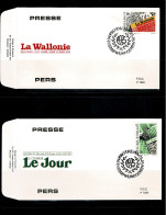 1994 2547/2548  FDC ( Wijnegem )  : " Presse  " - 1991-2000