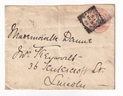 Postal Stationery 1893 Peterborough Royaume Uni Angleterre Entier Postal One Penny England - Postwaardestukken