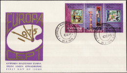 Chypre - Cyprus - Zypern FDC2 1975 Y&T N°420 à 422 - Michel N°426 à 428 - EUROPA - Storia Postale