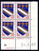 FRANCE - Coin Daté Armoiries Y&T 1353 - 1960-1969