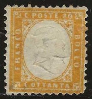 Italy       .  Yvert    .   5  (2 Scans)  .   1862 .     (*)       .   Mint Without Gum - Nuevos