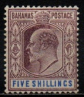 BAHAMAS 1902-6 * - 1859-1963 Colonie Britannique