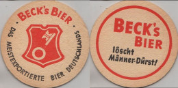 5005173 Bierdeckel Rund - Becks - Sous-bocks