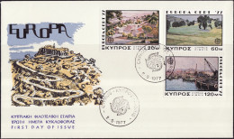 Europa CEPT 1977 Chypre - Cyprus - Zypern FDC3 Y&T N°459 à 461 - Michel N°464 à 466 - 1977
