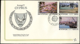 Chypre - Cyprus - Zypern FDC1 1977 Y&T N°459 à 461 - Michel N°464 à 466 - EUROPA - Lettres & Documents