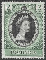 Dominica. 1953 QEII Coronation. 2c MH. SG 139. M6004 - Dominique (...-1978)