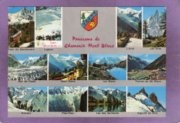74 Panorama De CHAMONIX MONT BLANC Multivues Lognan L'Arve Les Drus Lac Blanc Brevent Plan-Praz Lac Des Gaillands - Chamonix-Mont-Blanc