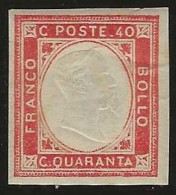 Italy       .  Yvert    .   8  (2 Scans)    .   1862 .     *      .   Mint-hinged - Mint/hinged