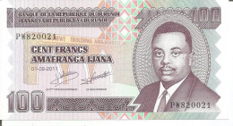 BURUNDI 100 FRANCS 01/09/2011 - Burundi