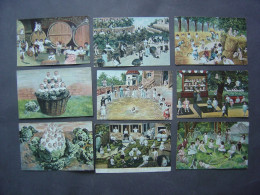 Lot De 9 Cartes Postales Anciennes - BEBES -  CHOUX - ILLUSTRATIONS GROUPE D'ENFANTS - Bébés