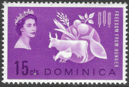 Dominica. 1963 Freedom From Hunger. 15c MH. SG 179. M6005 - Dominique (...-1978)