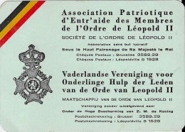 Association Patriotique D'Entr'aide Des Membres De L'Ordre De Léopold II - Carte De Membre 1956 - Lidmaatschapskaarten