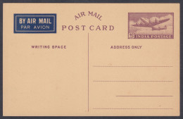 Inde India Mint 40 N.P Airmail Postcard, Aeroplane, Airplane, Aircraft, Post Card, Postal Stationery - Cartas & Documentos