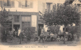 78-PONCHARTRAIN- CAFE DU CENTRE MAISON BEULE - Autres & Non Classés