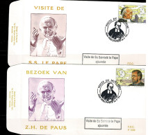 1994 2557 & 2558 FDC's (Malonnet ) : "  Zaligverklaring Van Pater Damiaan & Mutien-Marie " - 1991-2000