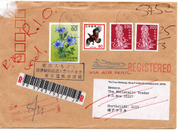 79654 - Japan - 1997 - 2＠¥200 Rot MiF A R-LpBf OFUNA KANAGAWA -> Suedafrika, Zurueck Als "Lagerfrist Abgelaufen" - Lettres & Documents