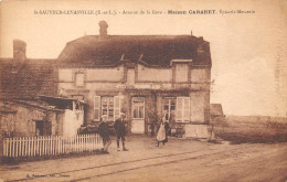 28-SAINT-SAUVEUR- LAVASVILLE- AVENUE DE LA GARE MAISON CABARET EPICERIE MERCERIE - Andere & Zonder Classificatie