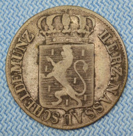 Nassau • 6 Kreuzer 1825 Z  •  Wilhelm • German States • Ag 371 ‰  = 1/10 Gulden • [24-876] - Small Coins & Other Subdivisions