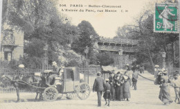 CPA - PARIS - N° 506 - Buttes-Chaumont L'entrée Du Parc Rue Manin (XIXe Arrt.) - 1912 - TBE - Paris (19)