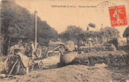 37-PONT-DE-RUAN- BATTAGE DES GRAINS - Autres & Non Classés