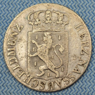 Nassau • 6 Kreuzer 1826 Z  •  Wilhelm • German States • Ag 371 ‰  = 1/10 Gulden • [24-877] - Petites Monnaies & Autres Subdivisions