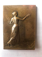 Médaille - Henri Dubois - Art Nouveau - 40x53 Mm - 58 Gr Bronze - Other & Unclassified