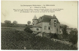 La Bourgogne Historique - Le Mâconnais - 45 - Château De Pouilly - Texte Historique - Other & Unclassified