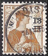 Schweiz Suisse 1915: Aufdruck "13= Auf 12" Zu 133 Mi 125 Yv 146 Mit Voll-Stempel WINDISCH 14.IV.15 (Zumstein CHF 16.00) - Used Stamps