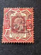 GREAT BRITAIN  SG 256  9d Dull Purple And Scarlet Swindon August 6th 1913 Cancel CV £75 - Usados