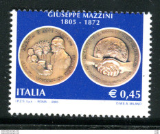 Giuseppe Mazzini  0,45  Varietà Dentellatura Spostata - Variétés Et Curiosités