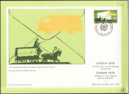 Europa CEPT 1979 Chypre - Zypern - Cyprus CM Y&T N°496 - Michel N°MK501 - 25m EUROPA - 1979