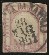 Naples      .  Yvert    .   14a (2 Scans)    .   1861 .     O      .   Cancelled - Napels