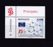 MONACO 2020 TIMBRE N°3225 NEUF** DOPAGE - Unused Stamps